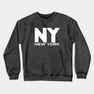 NY New York State Vintage Typography Crewneck Sweatshirt